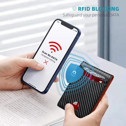 Icone™ SlimWallet: Ultra Slank Og Sikker RFID Skinnlommebok For Menn