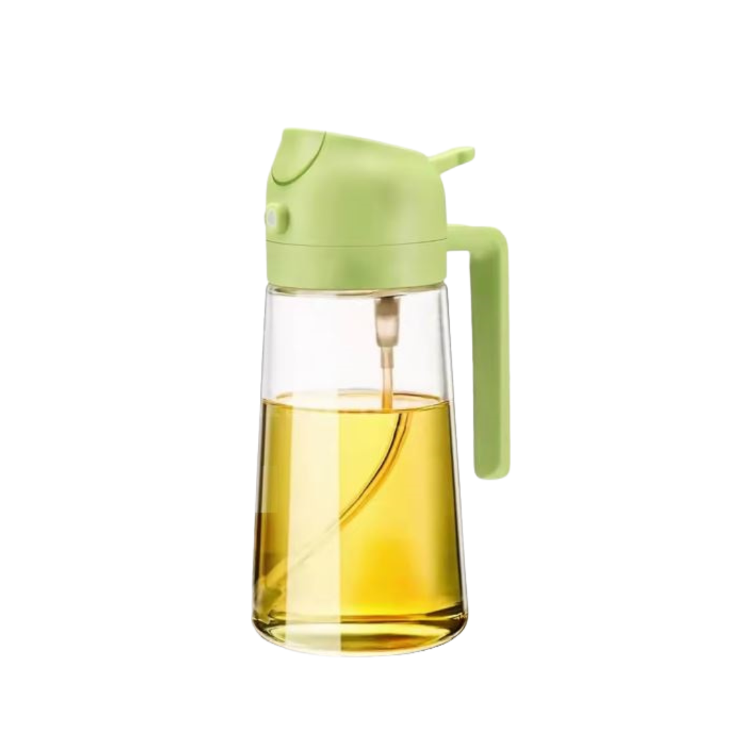 Globetrek° OilDispenser 1+1 GRATIS: 2-i-1 Helle- og Spraybeholder for Olje og Væske
