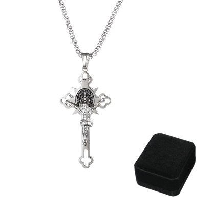 Jewelance™ CrossProtection 1+1 GRATIS: Åndelig Beskyttelse Kors Anheng Halskjede Med Gaveeske