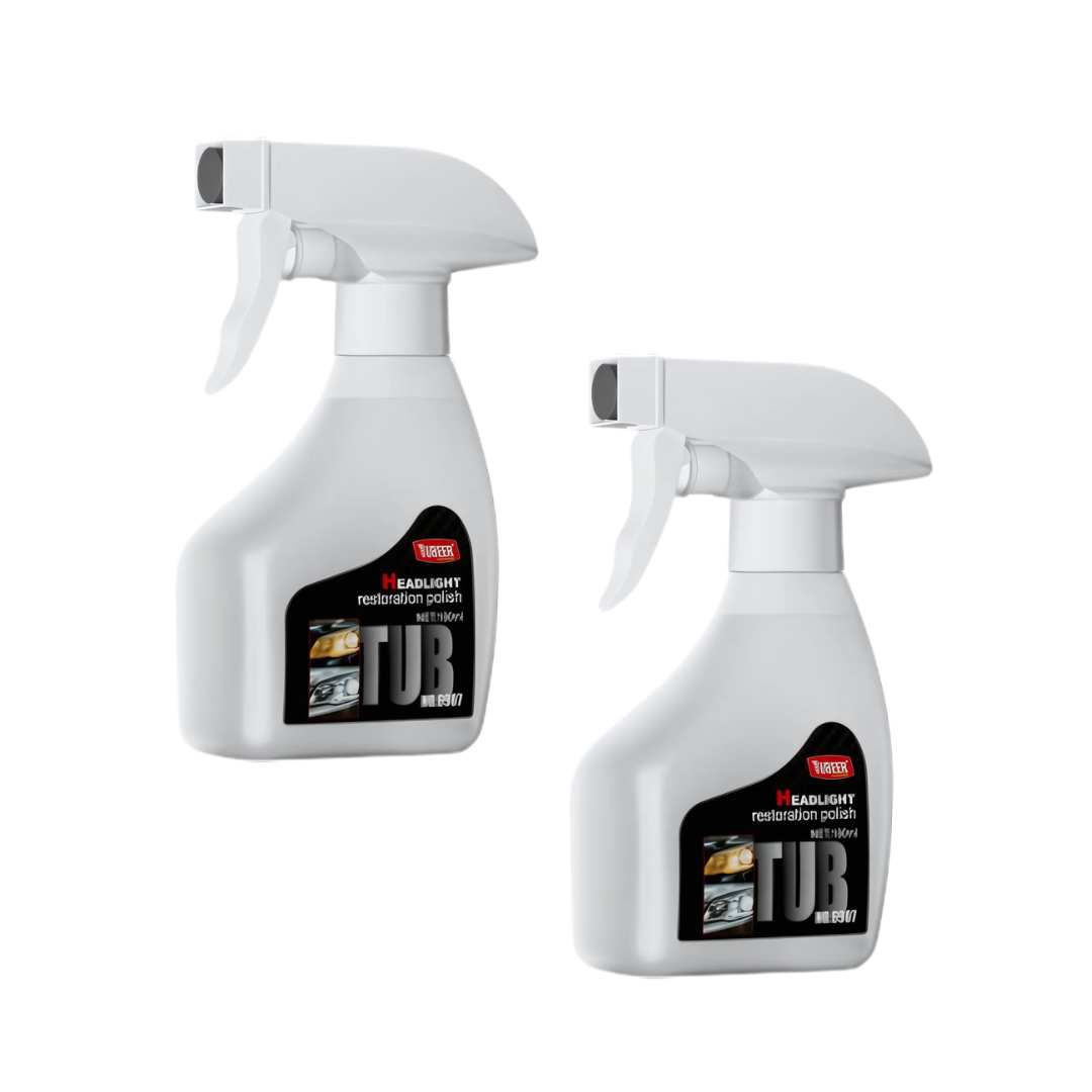 HeadlightSpray 1+1 GRATIS: Enkel å bruke Bilfrontlykter Rengjøring Spray-Sett