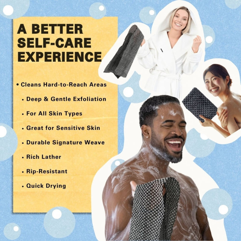 ScrubTowel 1+1 GRATIS - Eksfolierende Dusj Skrubbehåndkle