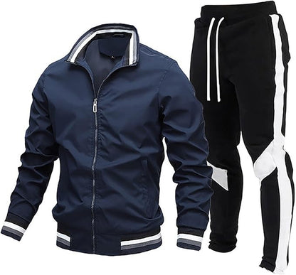 Icone™ TrackSuit: Treningssett med glidelås og oppreist krage