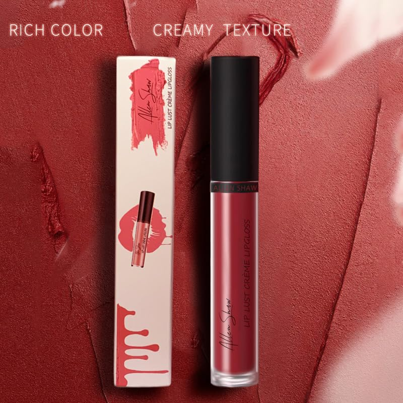 GlamGloss 6+6 GRATIS: Langtidsholdbar Cremeagtig Fugtgivende Glam Gloss Flydende Læbestift