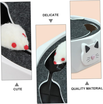 Catfri® MouseHunting - Interaktivt Kradsende Mus Jagende Legetøj Til Katte