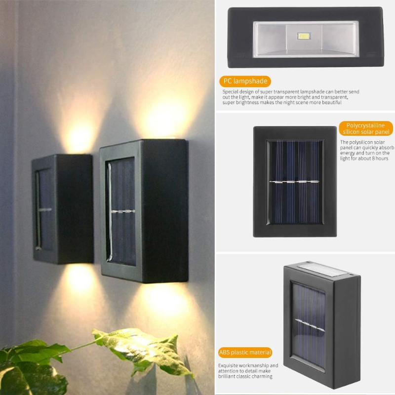 Ledsen™ WallLight: Solar Dobbelt Skygge Vegglys