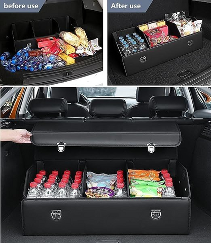 TrunkStorage - Holdbar Multifunktionel Rejse-Klar Bærbar Bil Bagagerum Opbevaring Organisator