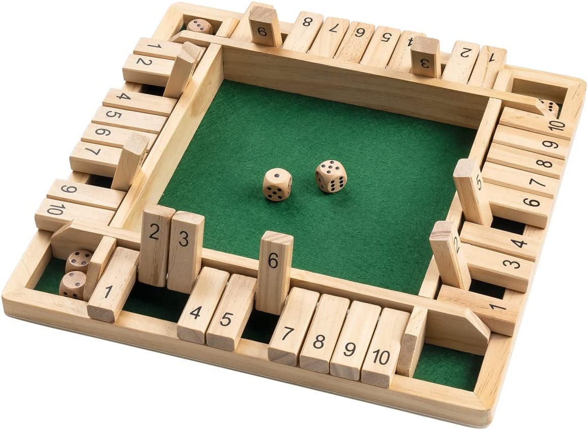 Kletshuts™ Woodys - Morsomt Interaktivt Familie Shut The Box Brettspill