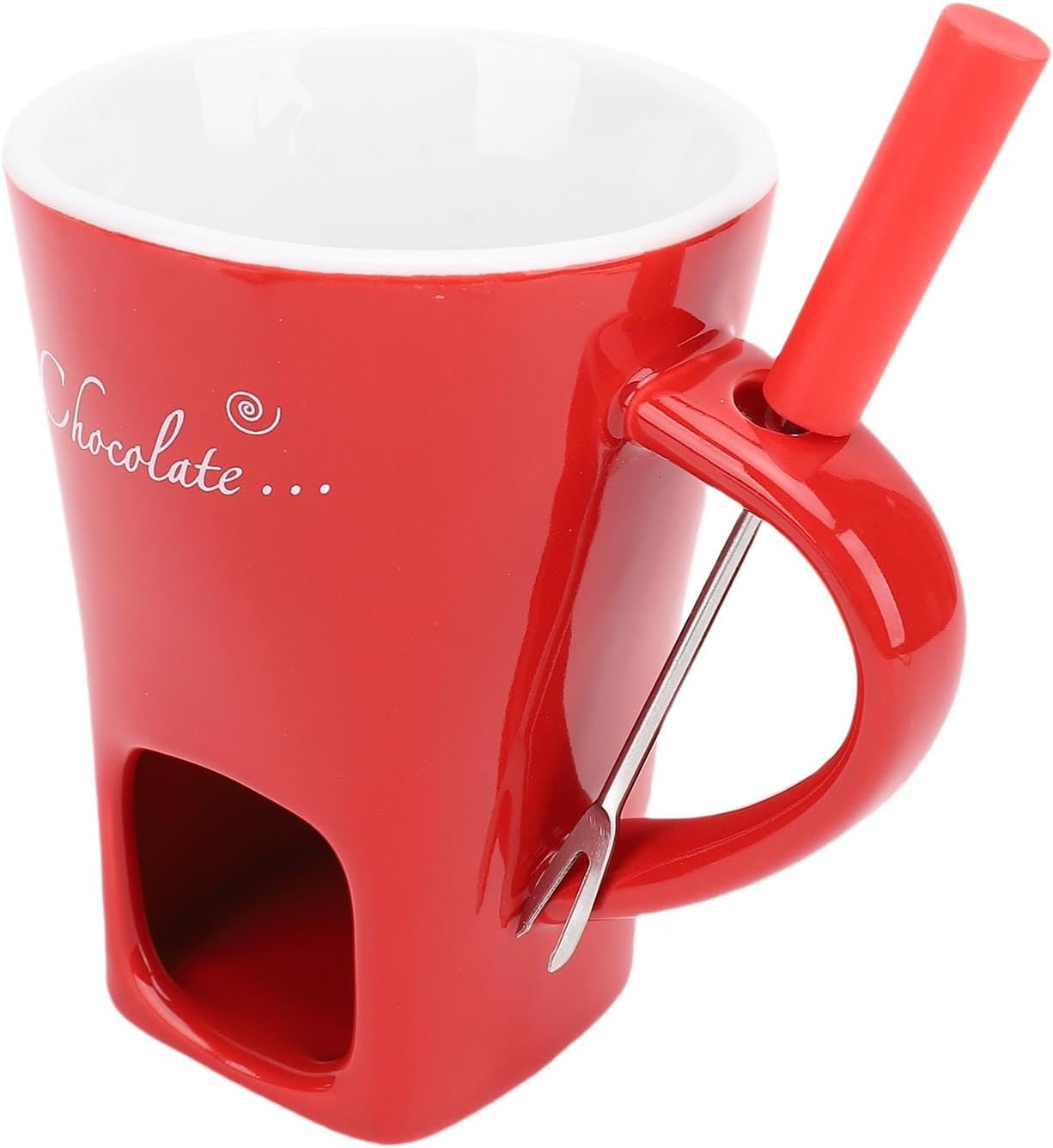 Globetrek° FondueMug – Keramisk Elegant Sjokoladefonduekrus Med Rører