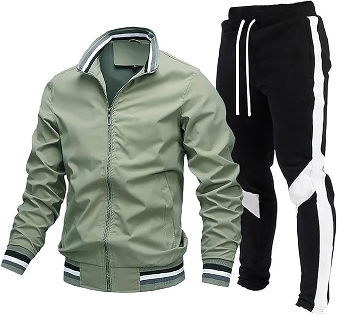 Icone™ TrackSuit: Treningssett med glidelås og oppreist krage