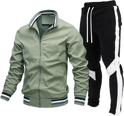 Icone™ TrackSuit: Treningssett med glidelås og oppreist krage