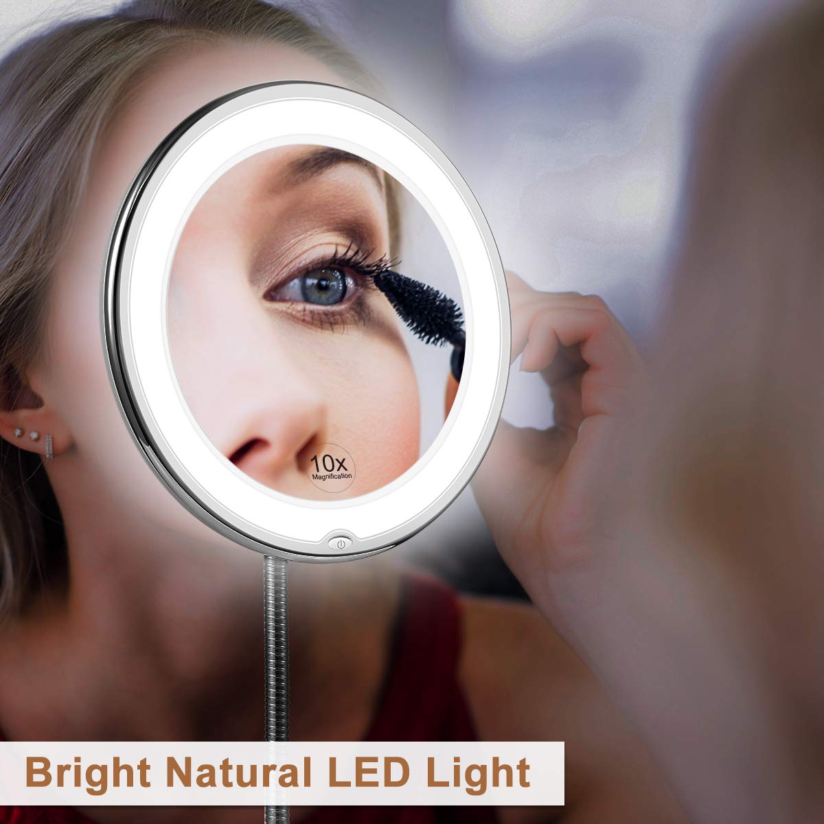 UltiFurni® FlexibleMirror - LED-Speil Med Svanehalsforstørrelse