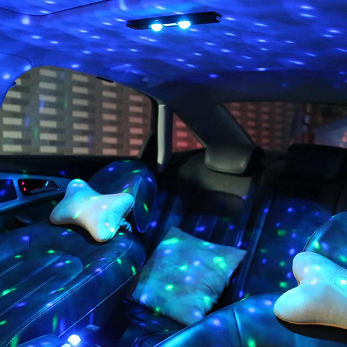 Ledsen™ GlowLights: Ambient Bilinteriør Projektor Glødelys
