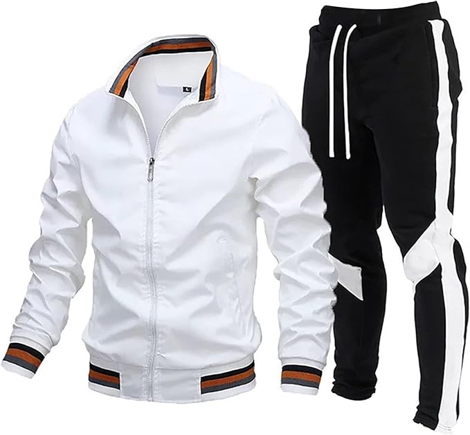 Icone™ TrackSuit: Treningssett med glidelås og oppreist krage