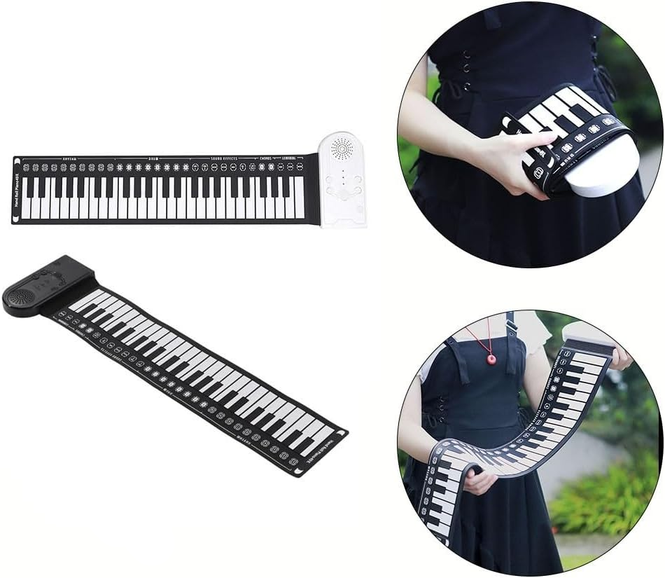 Kletshuts™ PortablePiano: Letvægts Musik Rul-Op Bærbar Klavertastatur