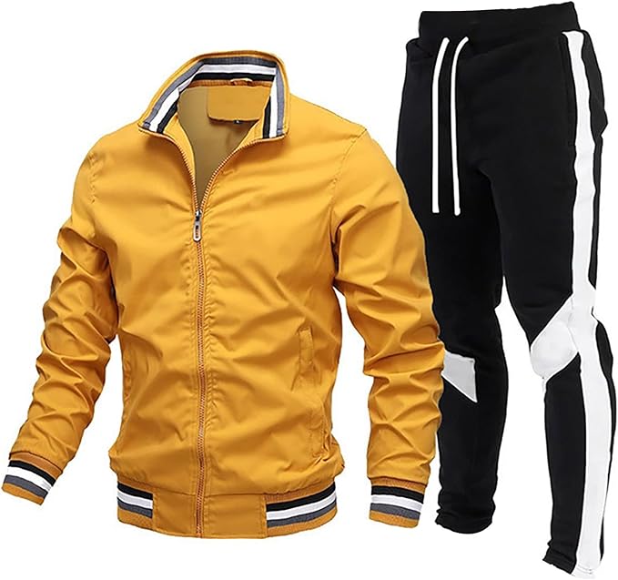 Icone™ TrackSuit: Treningssett med glidelås og oppreist krage