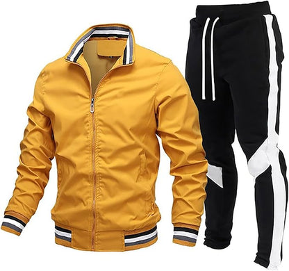 Icone™ TrackSuit: Treningssett med glidelås og oppreist krage