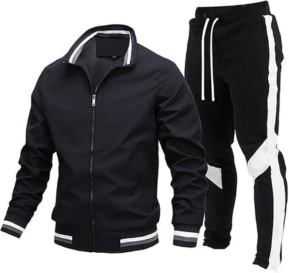 Icone™ TrackSuit: Treningssett med glidelås og oppreist krage