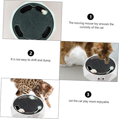 Catfri® MouseHunting - Interaktivt Kradsende Mus Jagende Legetøj Til Katte