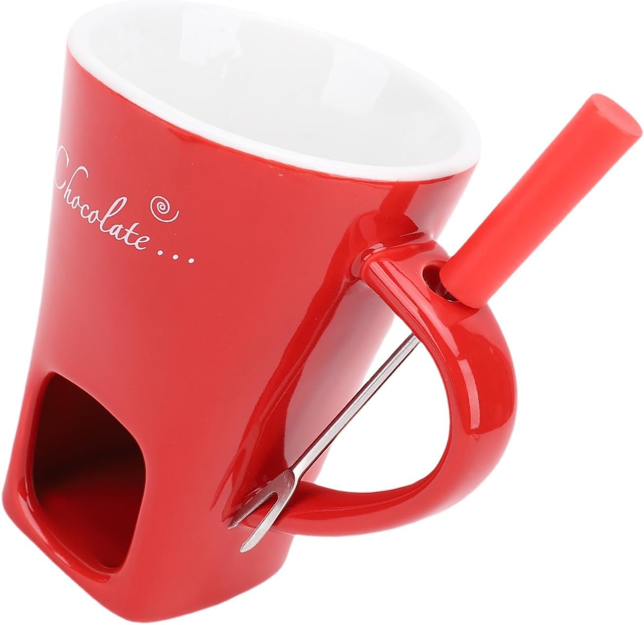 Globetrek° FondueMug – Keramisk Elegant Sjokoladefonduekrus Med Rører