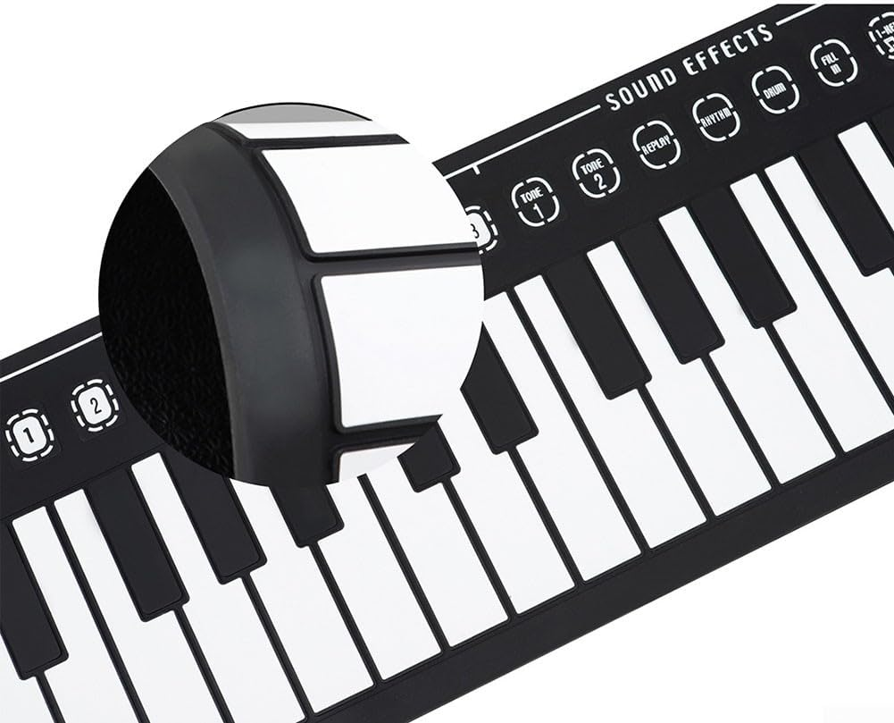 Kletshuts™ PortablePiano: Letvægts Musik Rul-Op Bærbar Klavertastatur