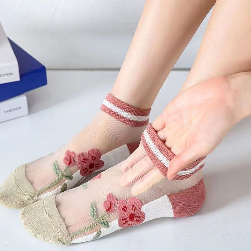 Happy™ MeshSocks: Pustende, komfortable ankelsokker med morsomt design