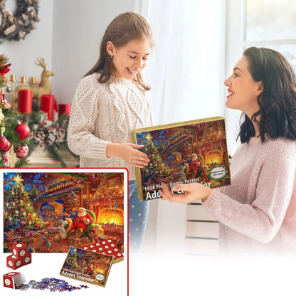 PuzzleAdvent - 24 Jigsaw Puzzle Adventskalender (Tilfeldig Design)