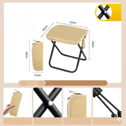 UltiFurni® PortableStool: Let-Foldet Ultra-Let Kompakt Bærbar Skammel