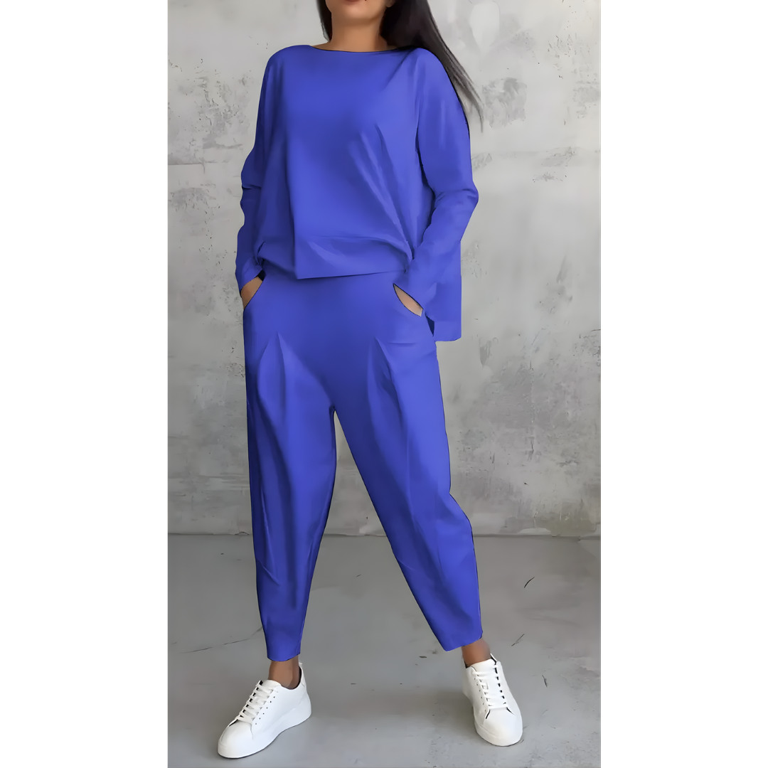 Icone™ CasualOutfit: Kvinners Langermet Topp Og Bukser Todelt Uformelt Antrekk
