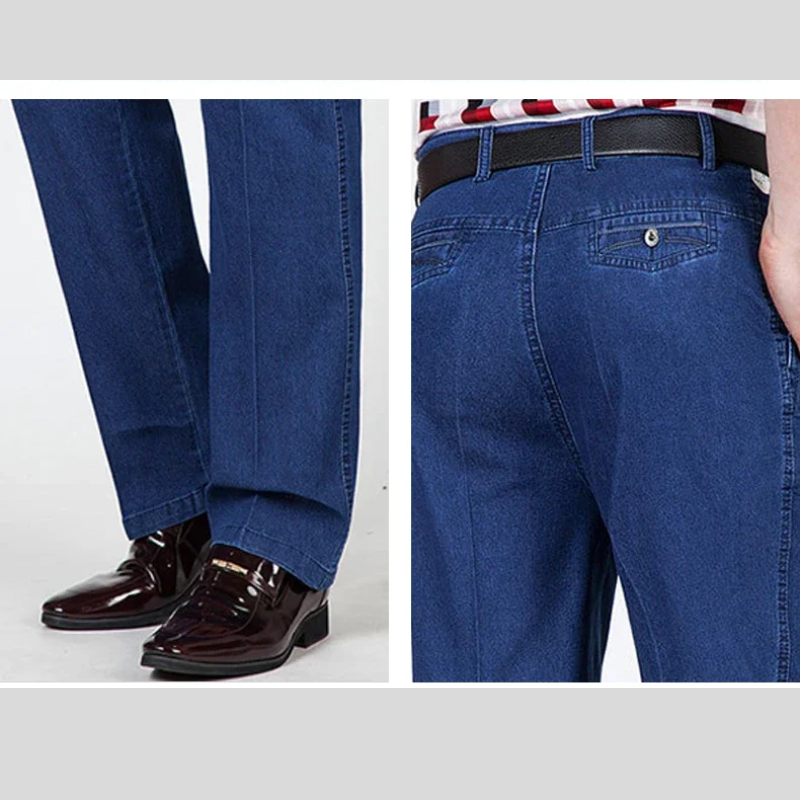 Icone™ RetroJeans: Høywaistede Tilfeldige Retro Jeans for Menn