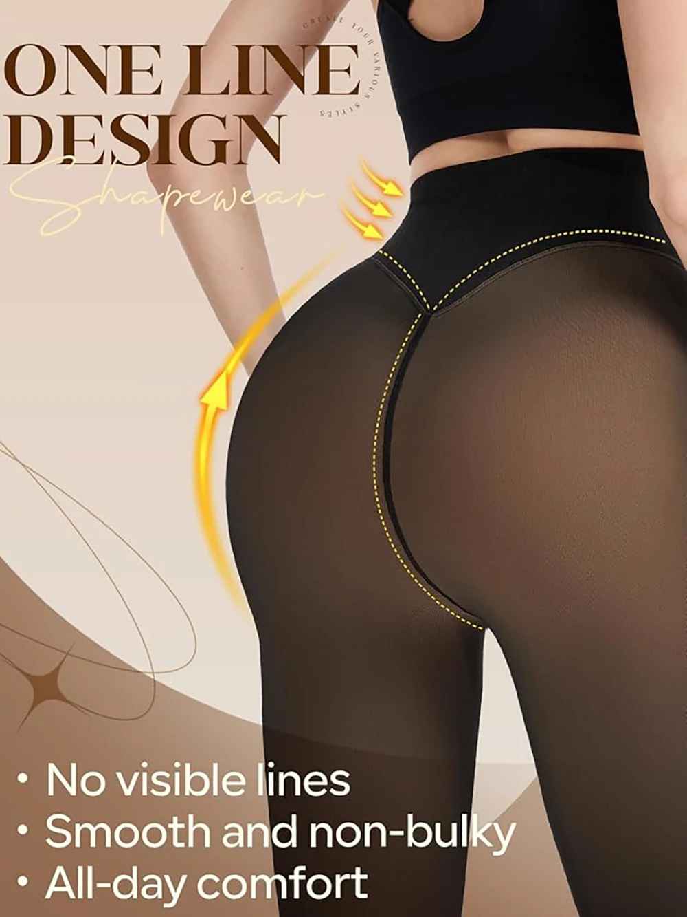 Icone™ PremiumLeggings: Høykvalitets Full Dekning Formende Støtte Premium Leggings