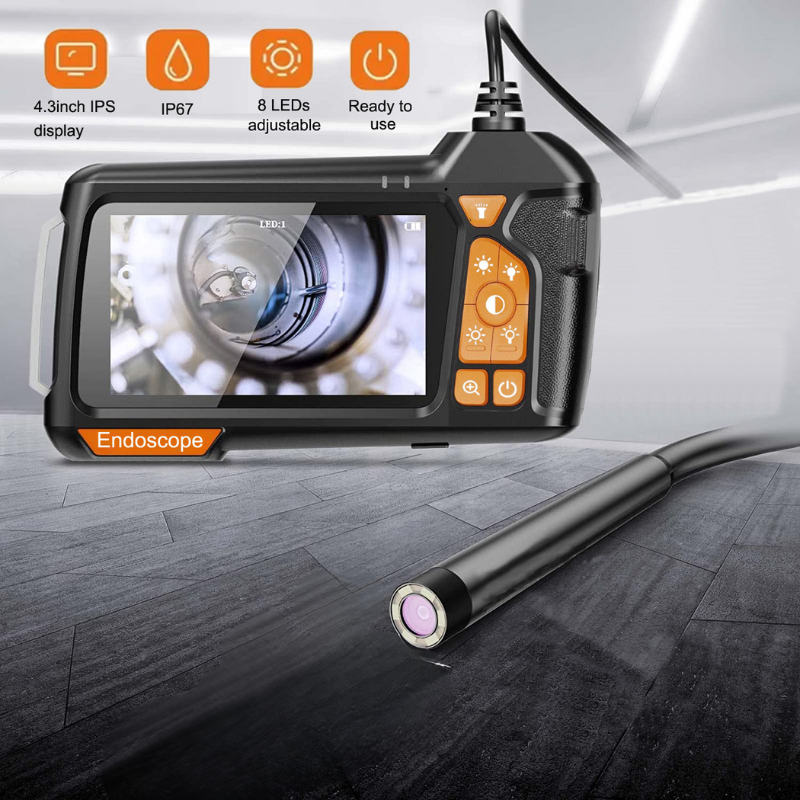 BorescopePro - Industrielt Endoskopkamera Med LED-lys
