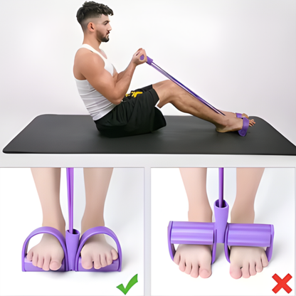 BandTrainer 1+1 GRATIS: Elastisk Lett-Å-Bære Fitness Pedalbåndtrener