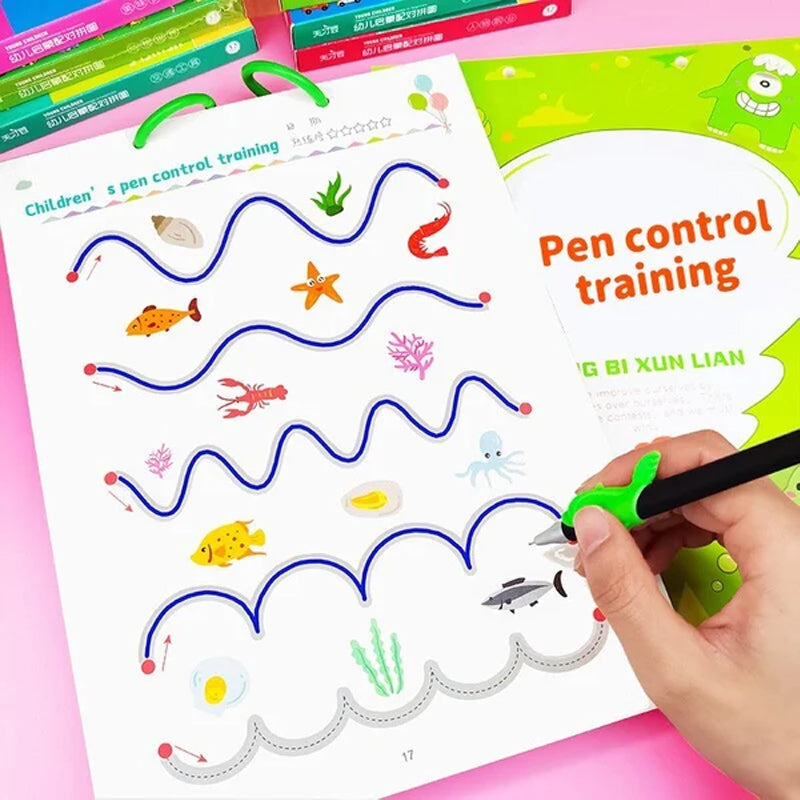 Kletshuts™ ActivityBook: Sporing Og Tegning Pedagogisk Gjenbrukbar Arbeidsbok