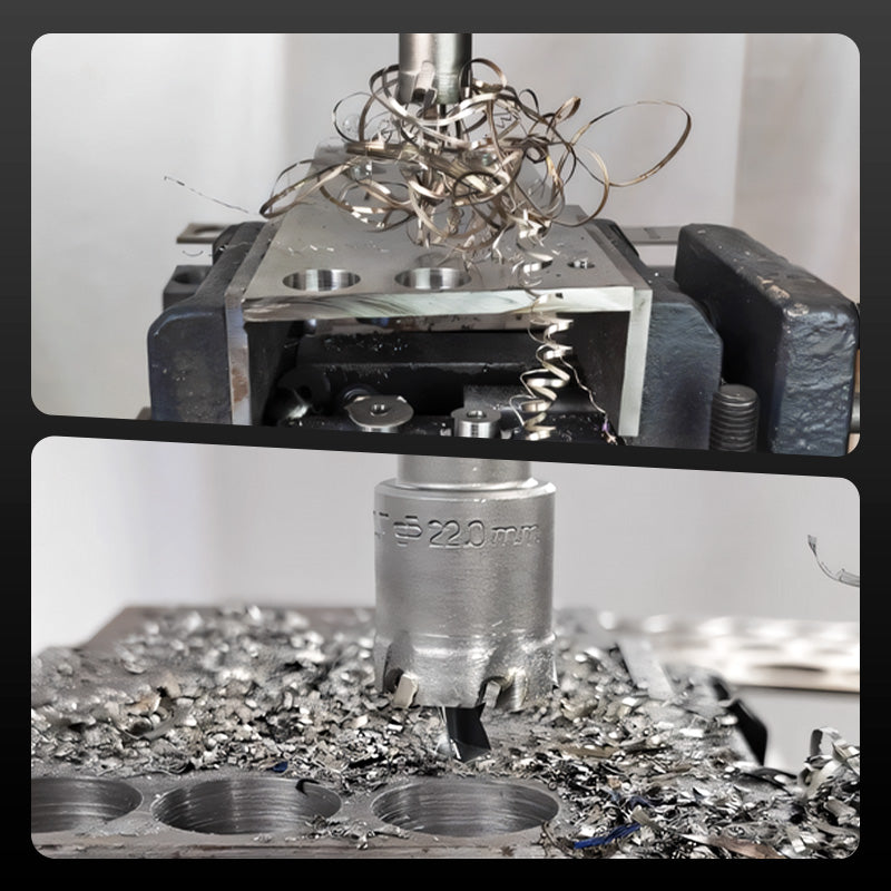 MetalDrill - Hardmetallspiss Metallhull Borebit Kuttersett