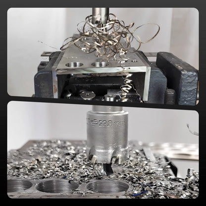 MetalDrill - Hardmetallspiss Metallhull Borebit Kuttersett