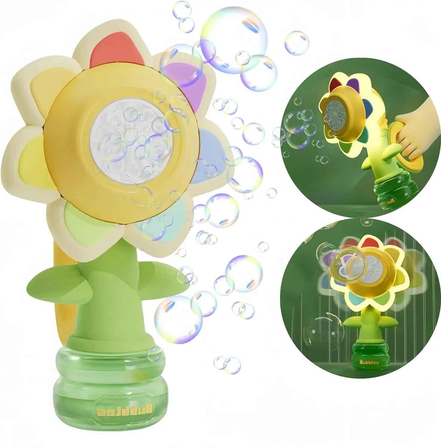 Kletshuts™ SunflowerBubble - Automatisk Solsikke Boble Blæser Maskine Legetøj