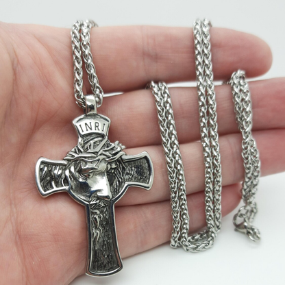 Jewelance™ CrossNecklace: INRI Kristent Kors Halskjede