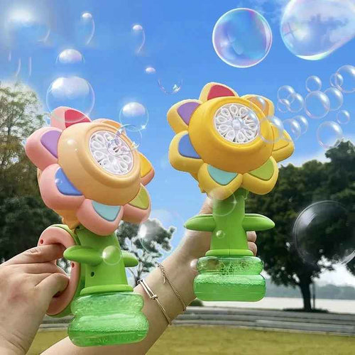 Kletshuts™ SunflowerBubble - Automatisk Solsikke Boble Blæser Maskine Legetøj