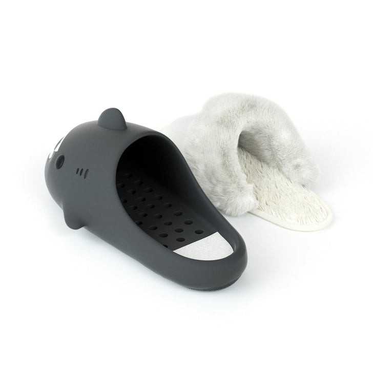 Happy™ PlushSlippers - Sklisikker Vinter Hai-slides