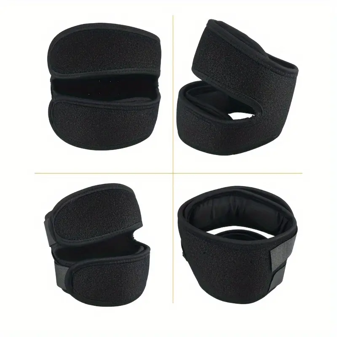 Icone™ KneeBrace 1+1 GRATIS: Justerbar Knestropp med Borrelås for Støtte og Beskyttelse