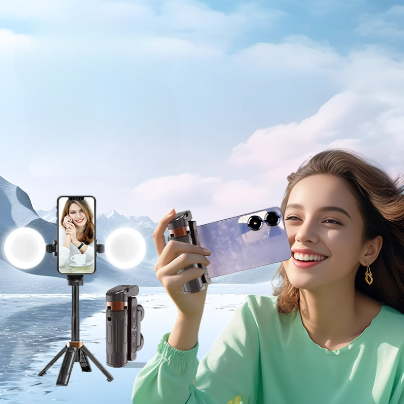 Holder360° CameraPod - Ultrastabilt Mini Kamerastativ Med Gratis Lys