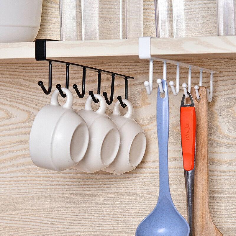 GlideHold® ShelfHooks 1+1 GRATIS: Hylle Opphengskroker Til Kjøkken Og Klesskap