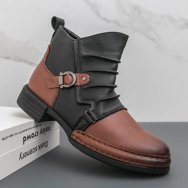 Happy™ CowboyBoots: Mænds Klassiske Britisk-Inspirerede Høj-Top Cowboy Støvler