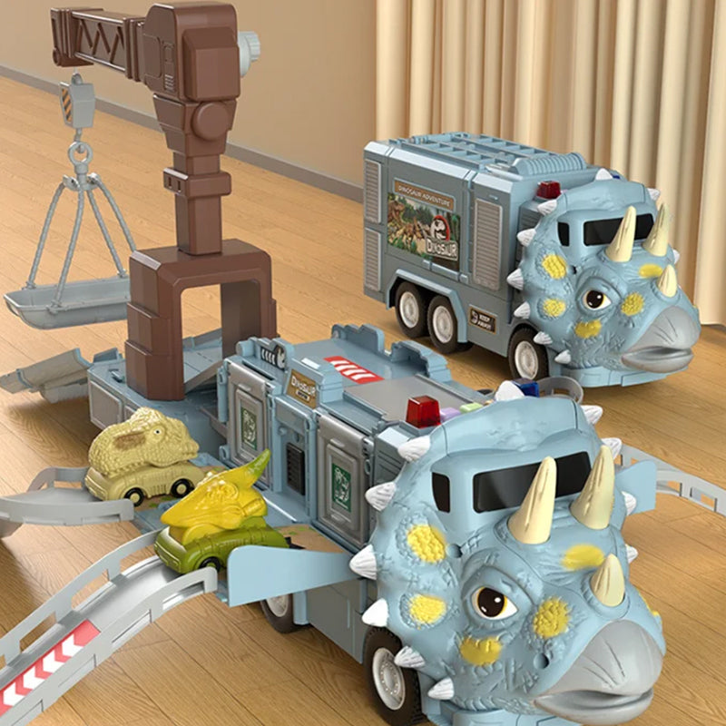 Kletshuts™ DinoTruck: Dinosaur Lastebil Lekesett Med Lys Og Musikk