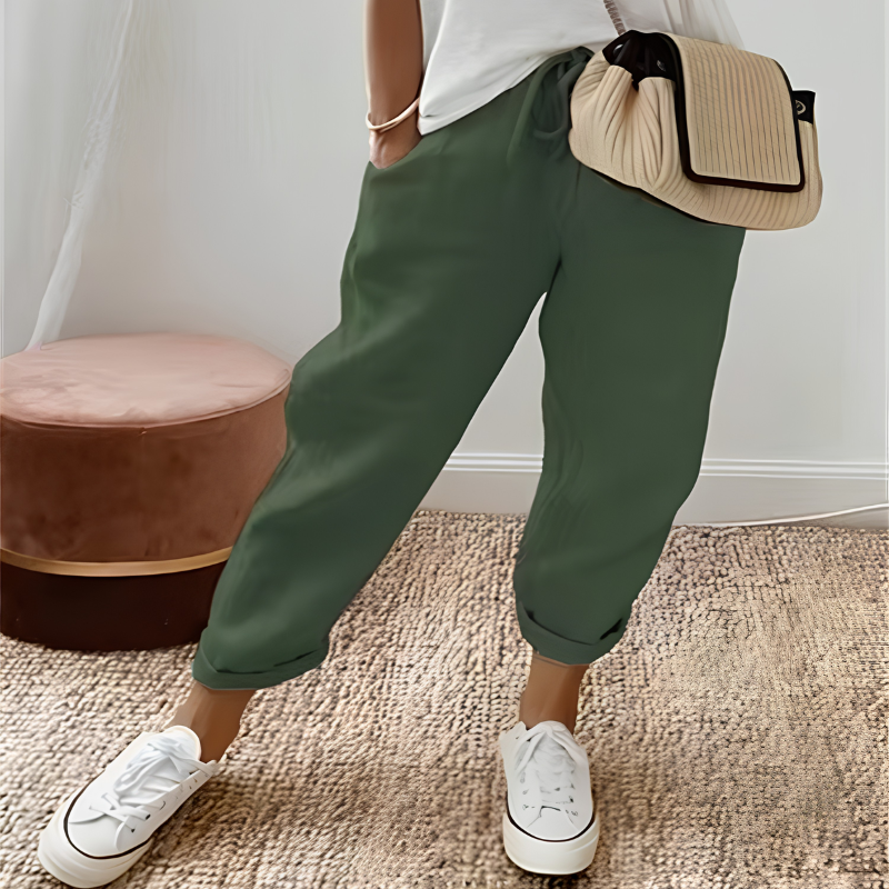 Icone™ DrawstringPants: Kvinders Elegante Sommer Afslappet Snørebukser