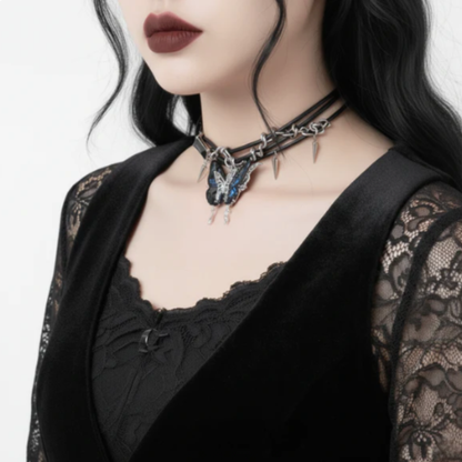 Jewelance™ ButterflyChoker 1+1 GRATIS: Motebevisst Fantastisk Skinnende Spisset Sommerfuglchoker