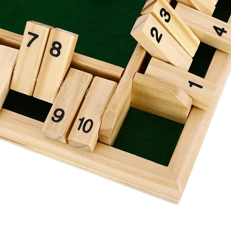 Kletshuts™ Woodys - Morsomt Interaktivt Familie Shut The Box Brettspill