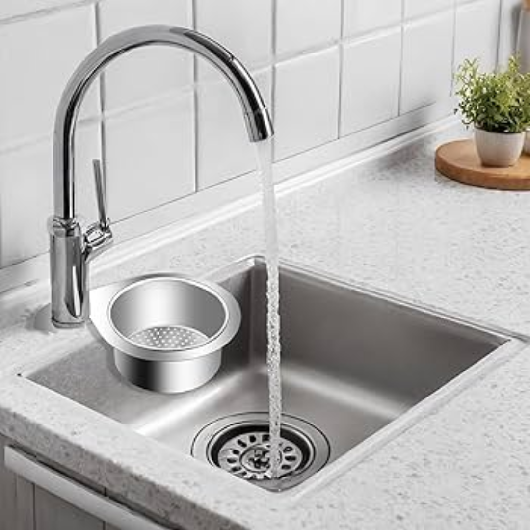 Globetrek° SinkStrainer 1+1 GRATIS: Rustfritt Filter Svanestil Vask Sil