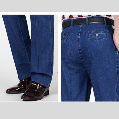 Icone™ RetroJeans: Herres Højtaljede Tilfældig Retro Jeans