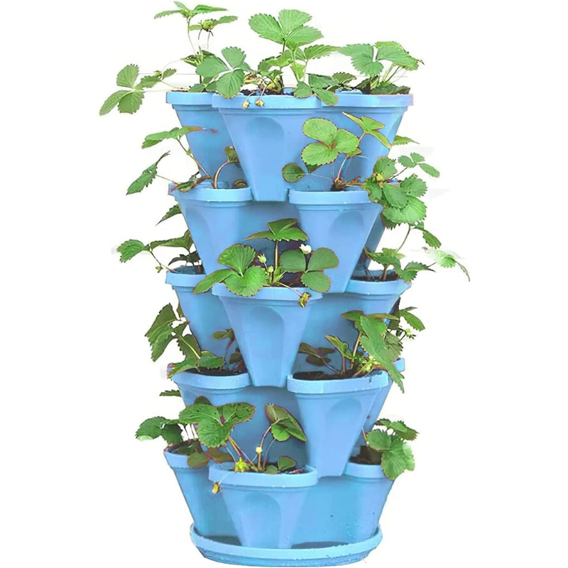 FlowerPots 1+1 GRATIS: Multi-Lag Stabelbare Tårn Blomsterkrukker